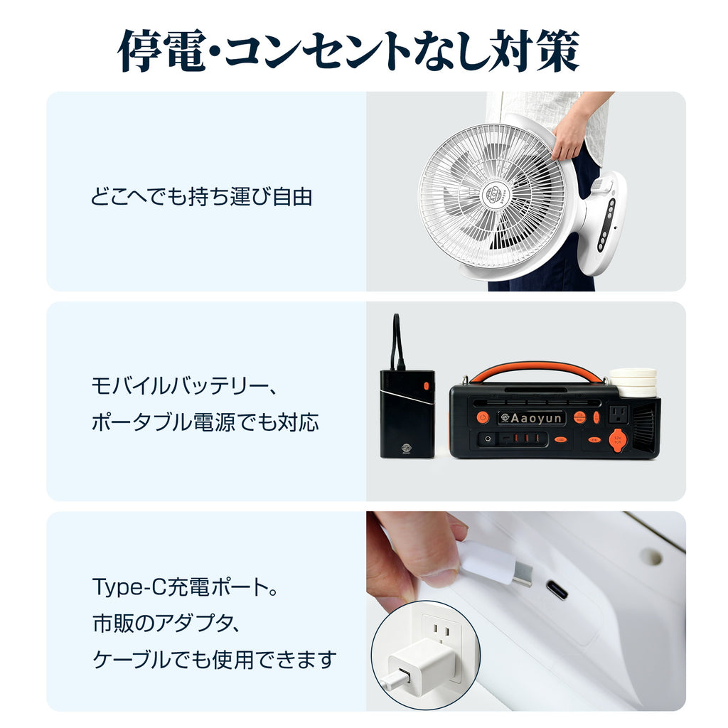 Aaoyun D6 コードレス床置きサーキュレーター｜丸洗い対応・最長25時間・35畳対応・3D自動首振り
