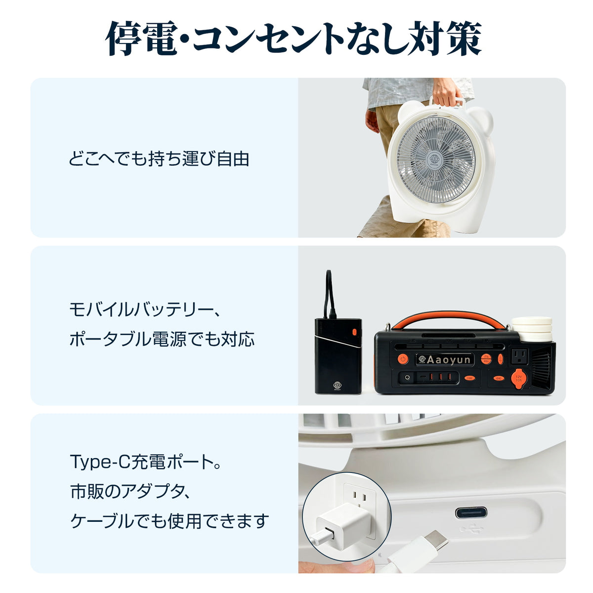 Aaoyun D5 コードレス床置きサーキュレーター｜省エネ・最長25時間・35畳対応・持ち運び簡単